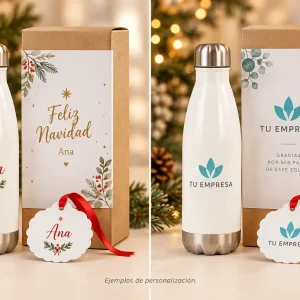 Pack Empresa — Ejemplos ilustrativos de personalización para Navidad y empresas