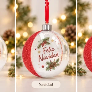 Bolas portafotos para árbol de Navidad XXL