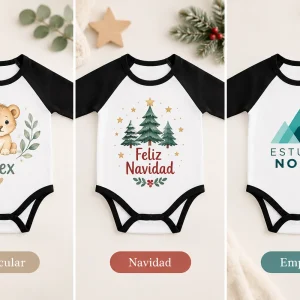 Body bebé bicolor manga larga sublimable - T/3-6 meses