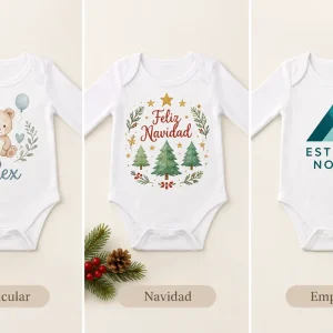 Body infantil manga larga sublimable tacto algodón