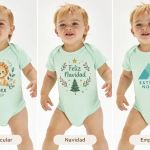 Body de manga corta sostenible bebe Anton BZ10