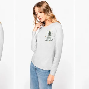 Camiseta manga larga mujer K383