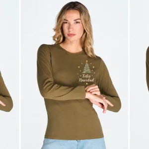 Camiseta manga larga mujer Regular  comfort LS