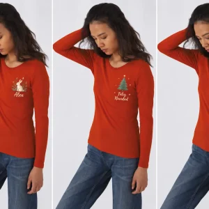 Camiseta manga larga orgánica mujer #E190 Women