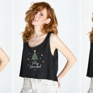 Camiseta crop de tirantes mujer Ibiza