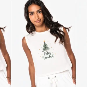 Camiseta sin mangas orgánica mujer NS342