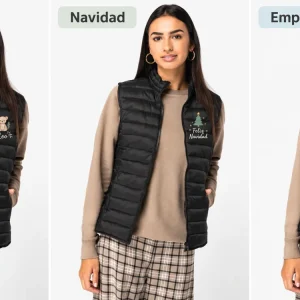 Chaleco acolchado ligero reciclado mujer NS6006