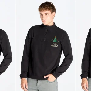Polar con media cremallera hombre Micro fleece