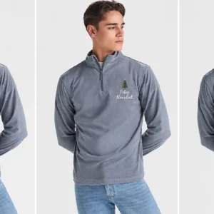 Polar media cremallera barato hombre Himalaya