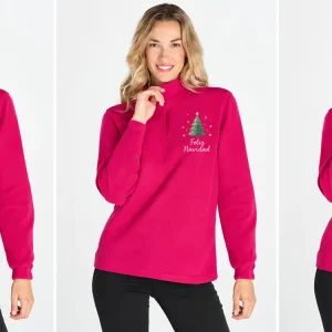 Polar con media cremallera mujer Micro fleece