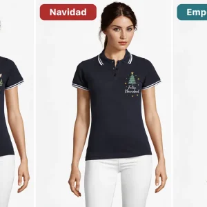 Polo cuello con rayas mujer Pasadena Women