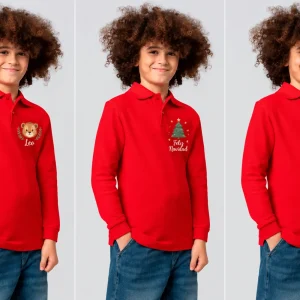 Polo manga larga niño BSK210 Kids