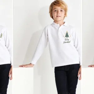 Polo manga larga pique niño Carpe Kids