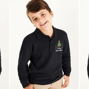 Polo manga larga pique niño Estrella Long Kids