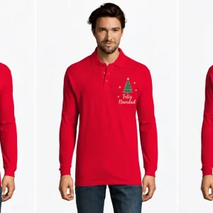 Polo manga larga hombre Star