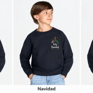 Sudadera básica reciclada niño Swrkeco