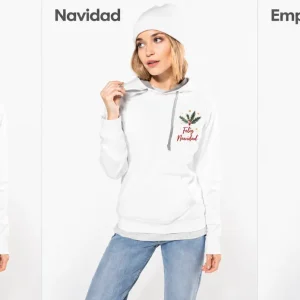 Sudadera capucha contrastada mujer K465