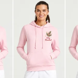 Sudadera con capucha mujer College JH001F