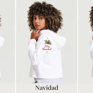 Sudadera crop con capucha mujer Ropped JH016