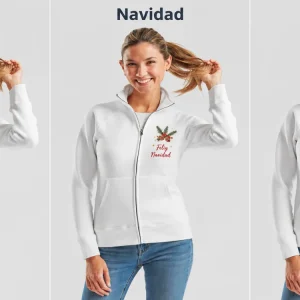 Sudadera con cremallera mujer 62-116-0 lady-fit