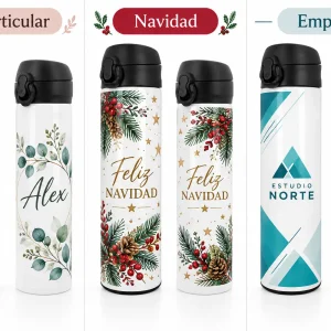 Termos acero inox sublimable tapa negra