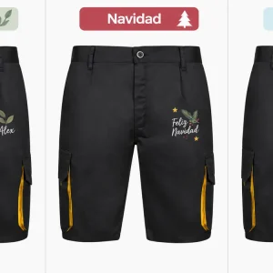 Bermuda multibolsillos bicolor unisex 103007