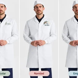 Bata sanitaria manga larga unisex Mederi