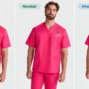 Casaca sanitaria manga corta unisex Panacea