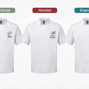 Chaqueta de cocinero manga corta unisex Essential