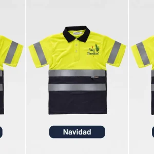 Polo alta visibilidad combinado unisex C3860