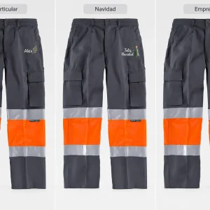 Pantalón alta visibilidad multibolsillos unisex C4018