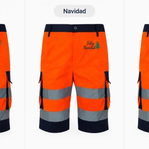 Bermuda alta visibilidad bicolor unisex 303004